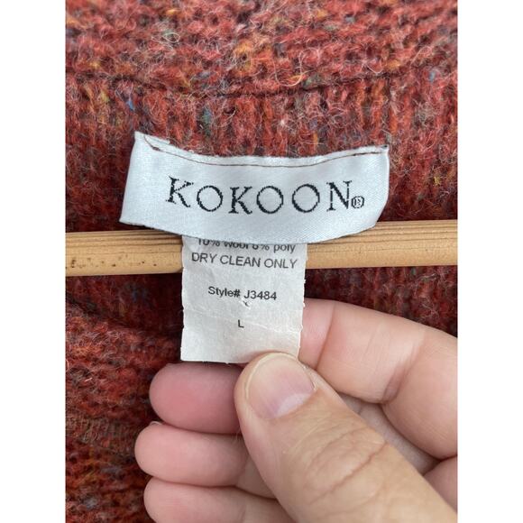 Kokoon Boho Sweater Dress Womens Large Wool Blend Knit Minimalist Tunic USA - Picture 6 of 12